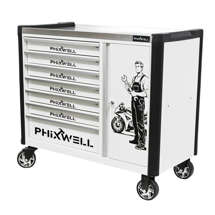 719516 PHIXWELL 7 lades nieuw model gereedschapskast