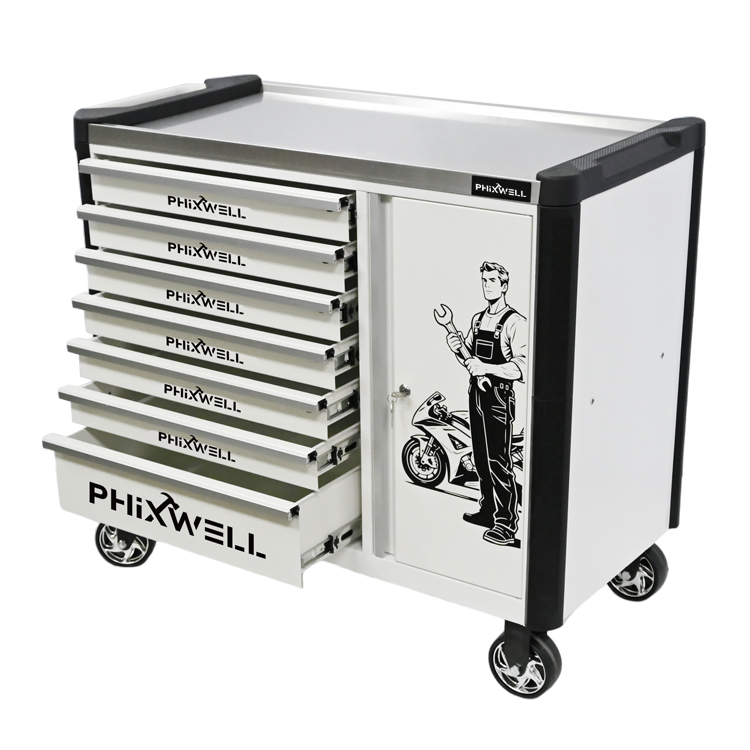 719516 PHIXWELL 7 lades nieuw model gereedschapskast