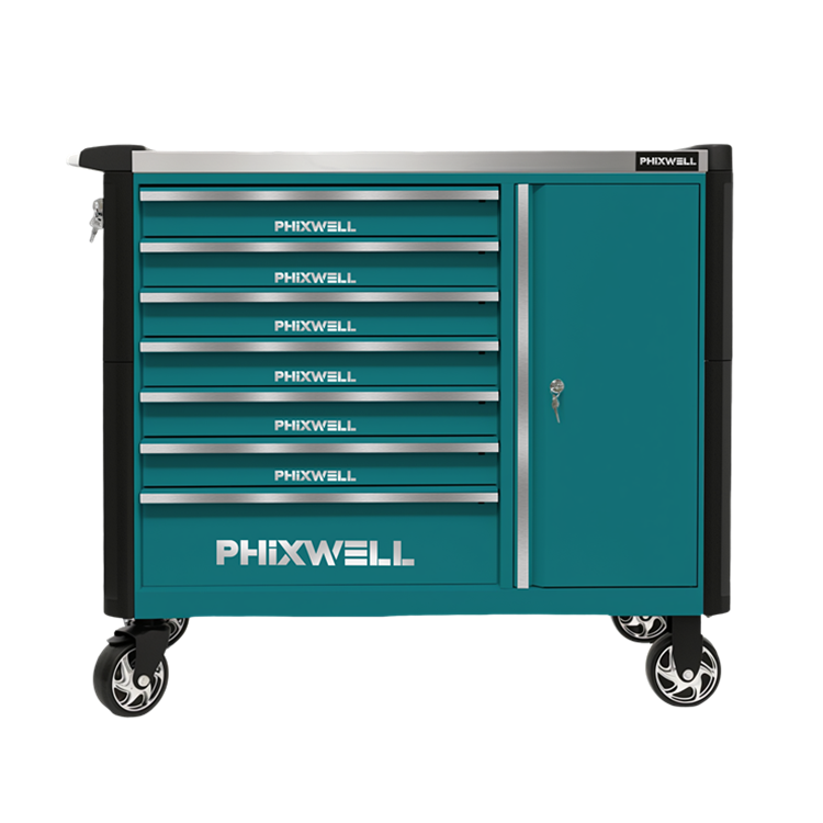 719516 PHIXWELL 7 lades nieuw model gereedschapskast