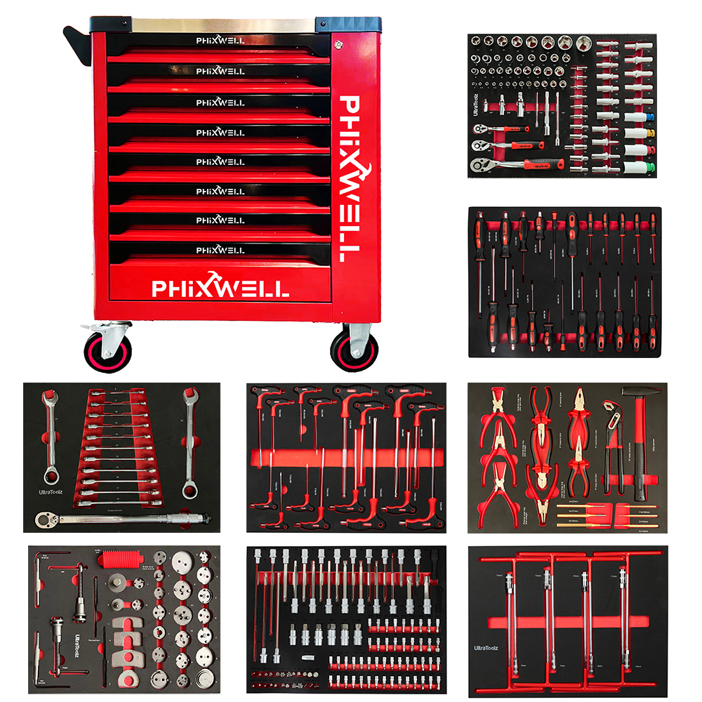 719513 PHIXWELL Gereedschapskast met 8 laden