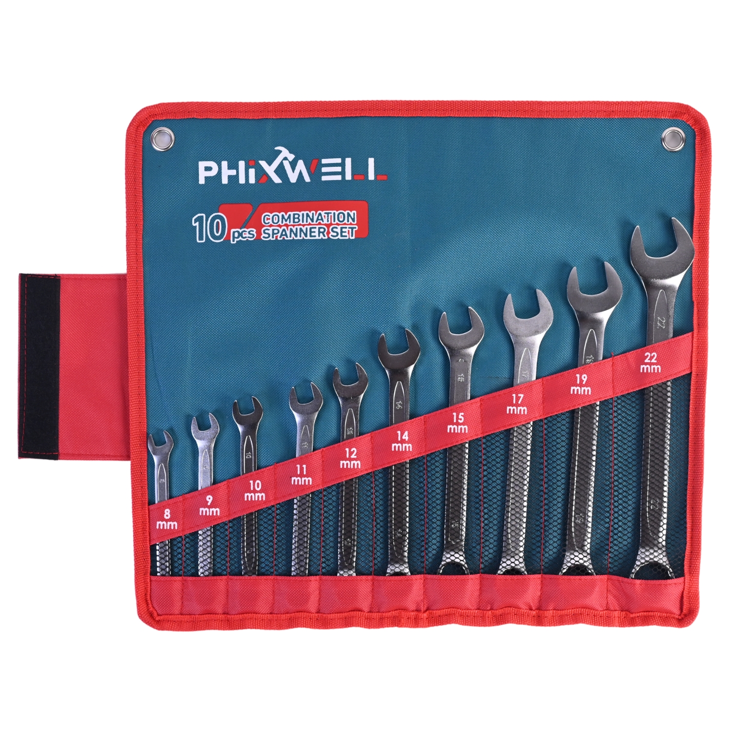 717532 PHIXWELL 10-delige ringsteeksleutelset
