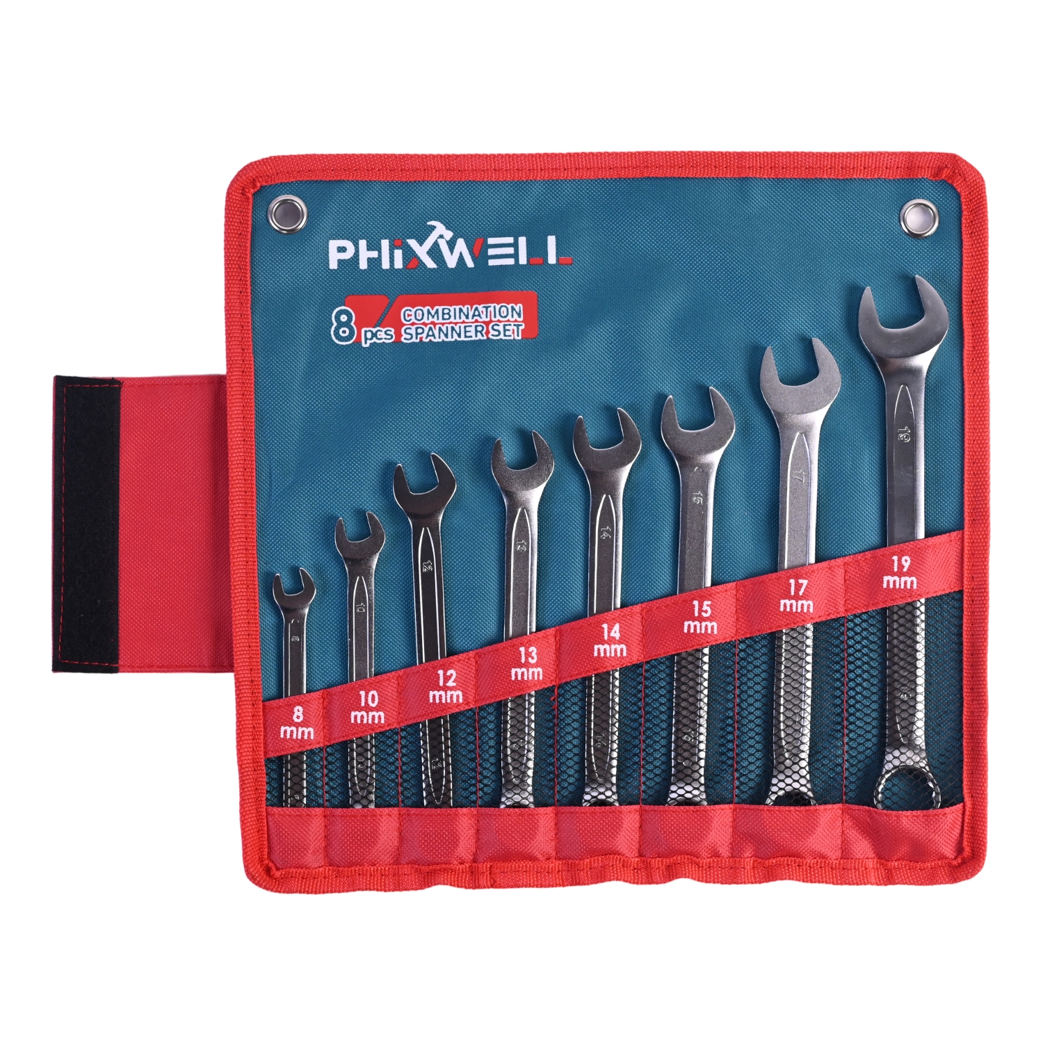 717531 PHIXWELL 8-delige ringsteeksleutelset