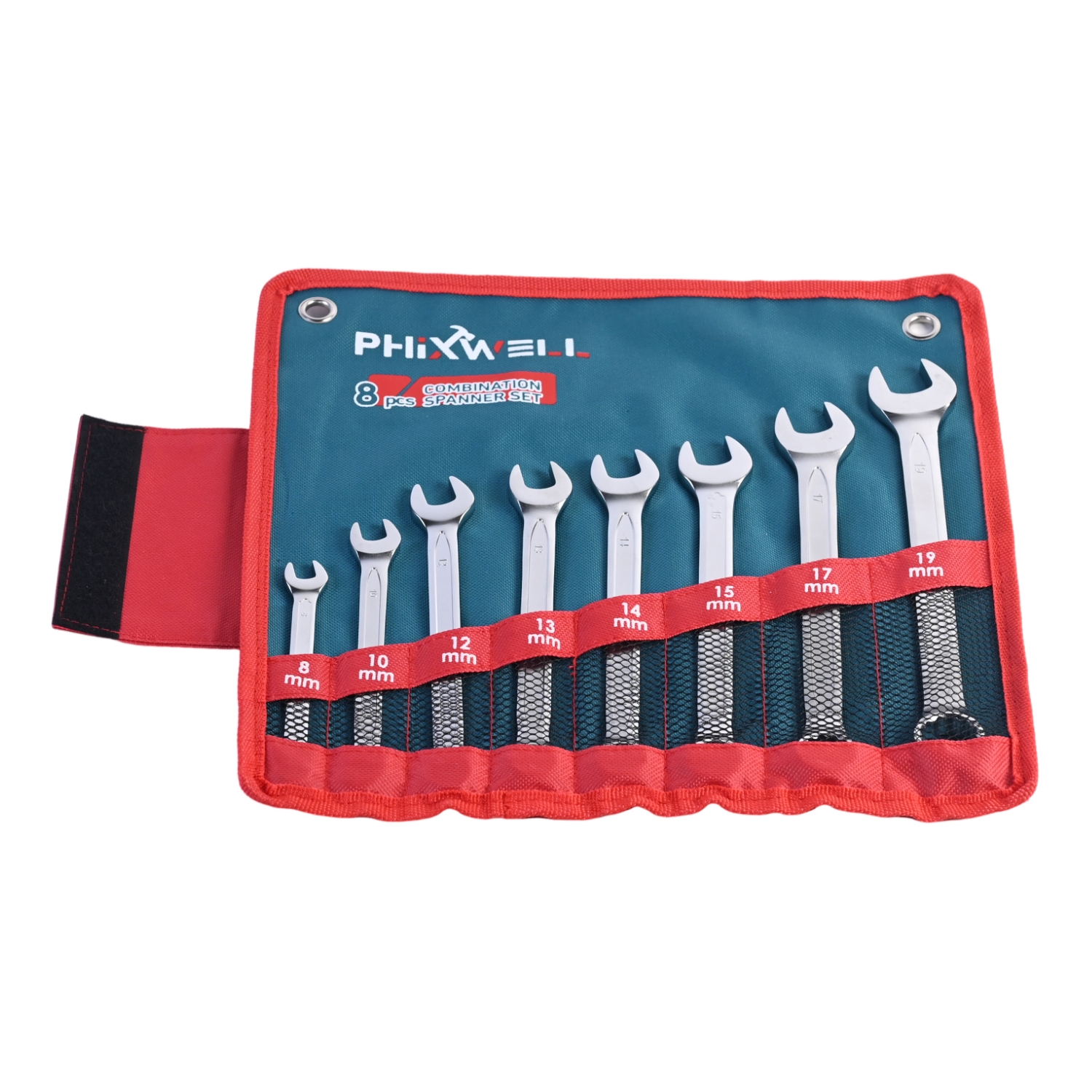 717531 PHIXWELL 8-delige ringsteeksleutelset