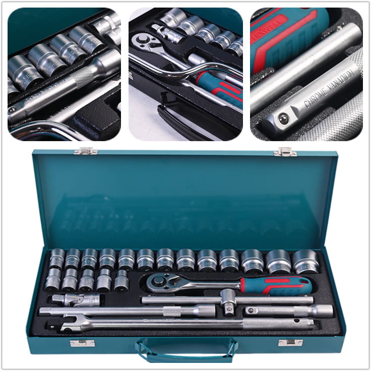 717303 PHIXWELL SET IJZEREN DOOSJES, 24 STUKS