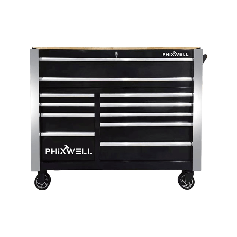 719520PHIXWELL Gereedschapskast met 11 laden en gereedschapsset van 377 stuks